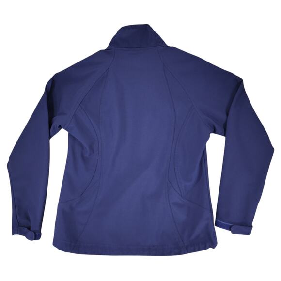 Double Diamond M Softshell Jacket Womens Fleece Lined Purple Zip Pockets‎ Bungee - Picture 2 of 13